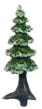 Dollhouse Miniature Spruce Tree 7/8" H, 6 Pcs